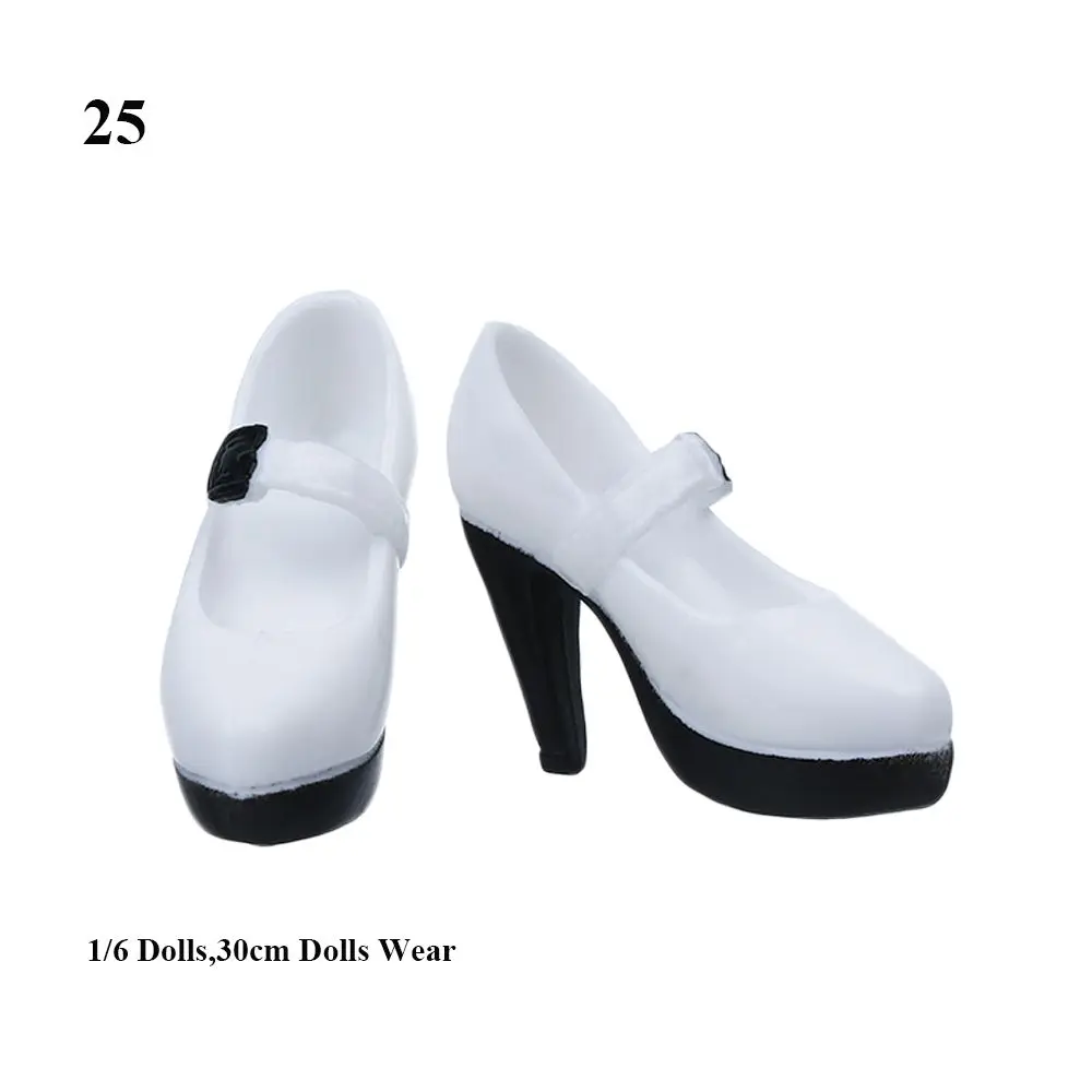 1Pair Plastic Doll Multistyles Long Knees Boots 1/3 1/6 Doll Shoes Fashion Female Doll Boots Fit Foot Length 2cm Dolls Shoes - Image 16