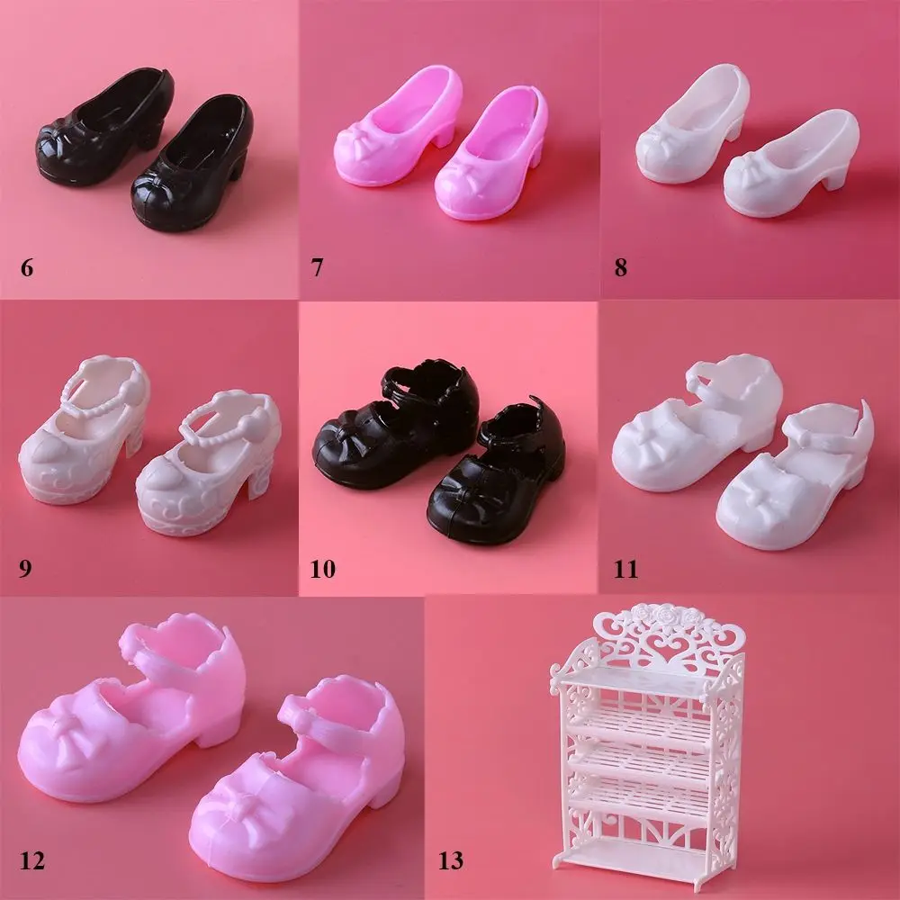 1Pair Plastic Doll Multistyles Long Knees Boots 1/3 1/6 Doll Shoes Fashion Female Doll Boots Fit Foot Length 2cm Dolls Shoes - Image 6