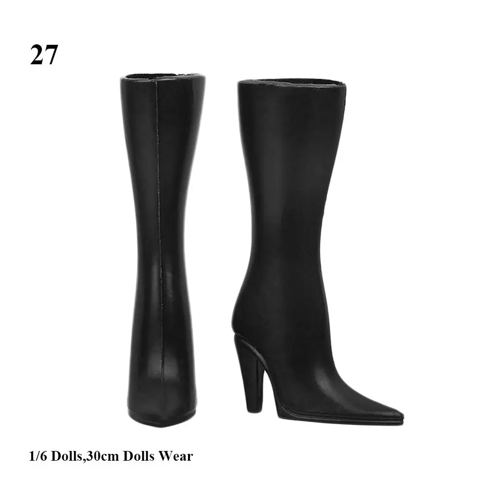 1Pair Plastic Doll Multistyles Long Knees Boots 1/3 1/6 Doll Shoes Fashion Female Doll Boots Fit Foot Length 2cm Dolls Shoes - Image 17