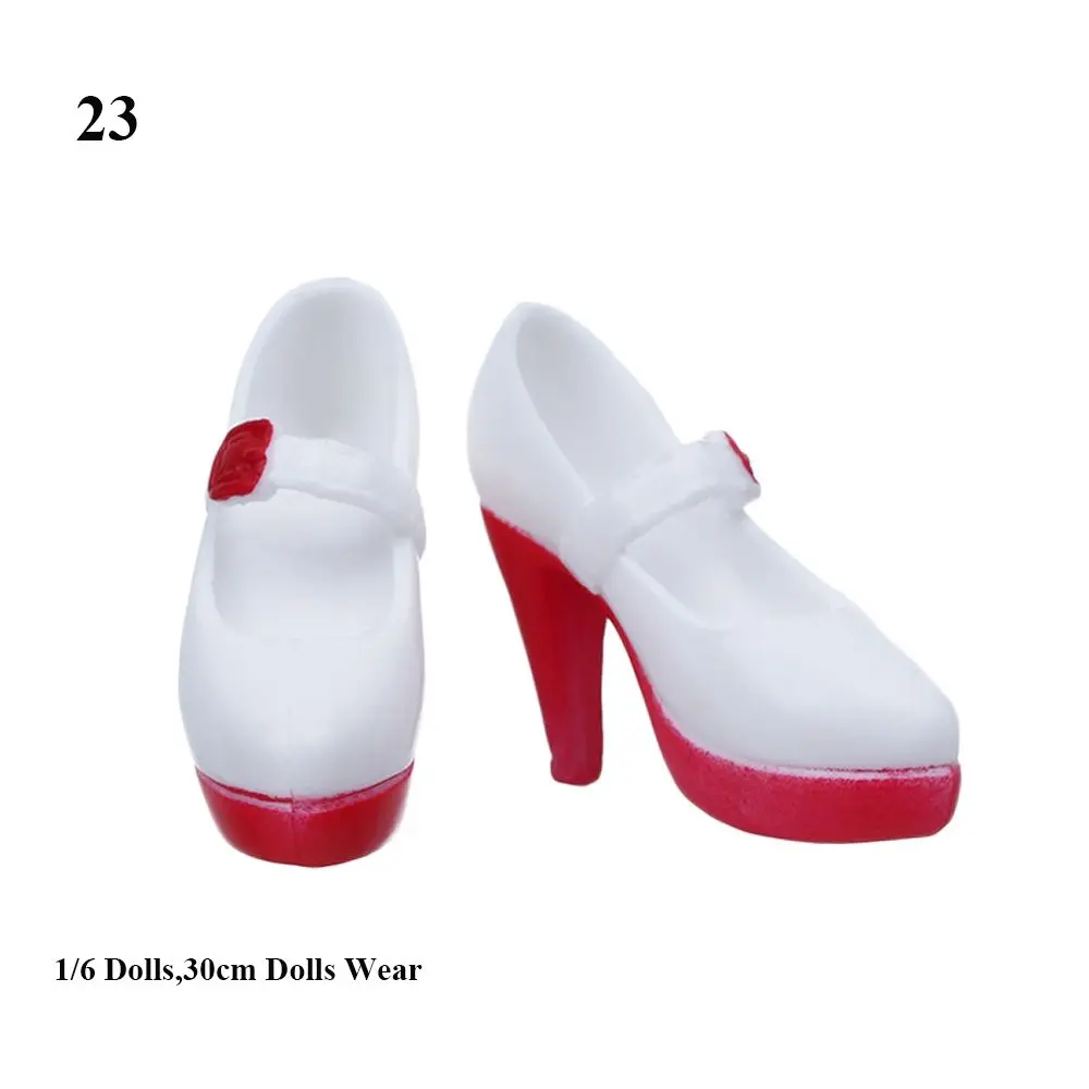 1Pair Plastic Doll Multistyles Long Knees Boots 1/3 1/6 Doll Shoes Fashion Female Doll Boots Fit Foot Length 2cm Dolls Shoes - Image 14