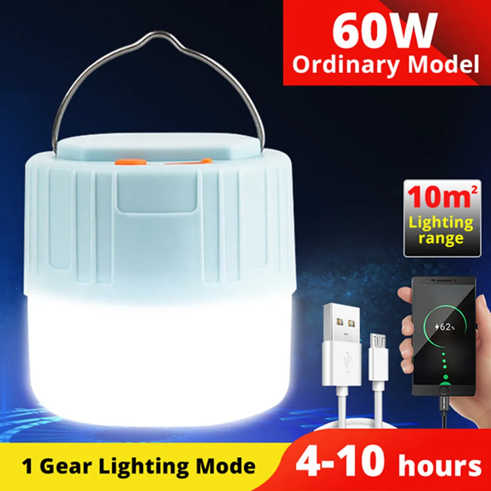Solar LED Camping Light Waterproof Portable Tent Lamp Rechargeable Lanterns Outdoor Emergency Lights Market Energy Saving Bulb - Image 7