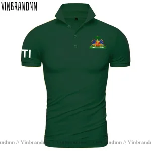 Haiti Haitian Hayti Ayiti Polo Shirt Men Short Sleeve Brand Shirts Country Flag Design Fashion 100% Cotton Tops Casual Clothing